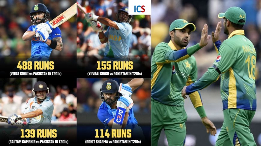 Who has scored the most runs in India vs Pakistan T20 matches, top run ...