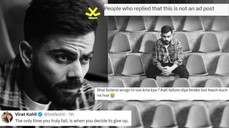 Virat Kohli attacked online after the cryptic X post turns out to be an AD shoot