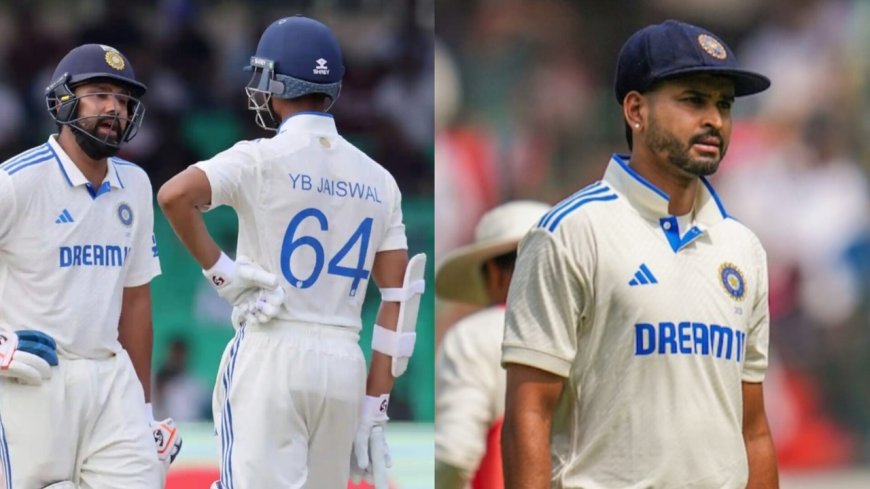 Rohit Sharma, Yashasvi Jaiswal and Shreyas Iyer