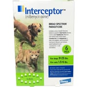 Interceptor 12pk Green Dog 11-25 lbs or Cat 1.5-6 lbs