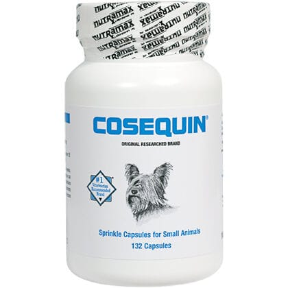 Nutramax Cosequin for Dogs Joint Health Supplement Contains Glucosamine for Dogs Plus Chondroitin Supports Healthy Joints For All Breeds and Sizes Sprinkle Capsules 132 Count Regular Strength Capsules - 132 Count product detail number 1.0