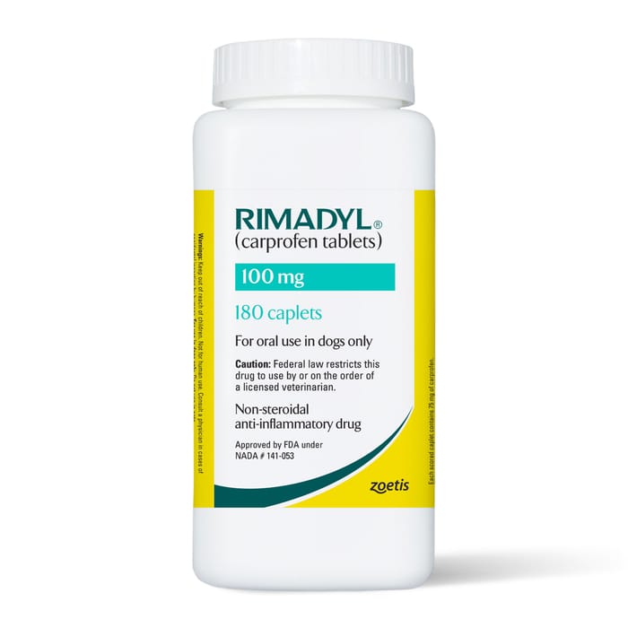 Rimadyl for Dogs 100 mg Caplets 180 ct product detail number 1.0