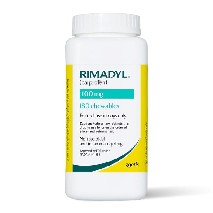 Rimadyl for Dogs 100 mg Chewables 180 ct product detail number 1.0