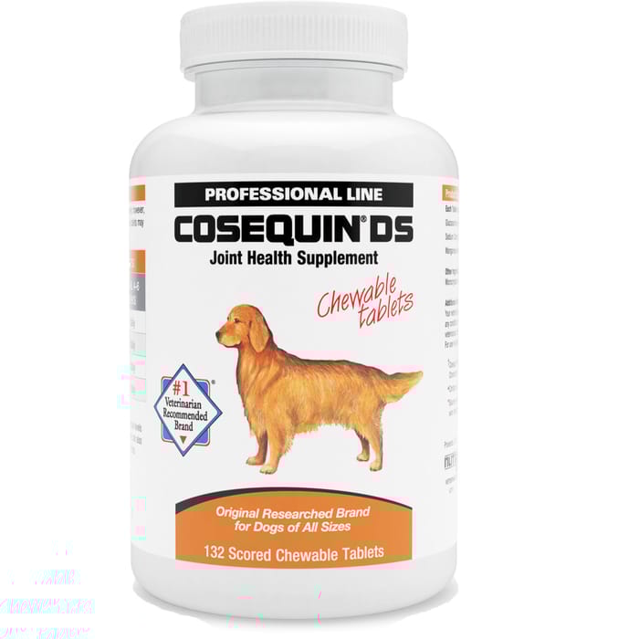 Nutramax Cosequin for Dogs Joint Health Supplement Contains Glucosamine for Dogs Plus Chondroitin Supports Healthy Joints For All Breeds and Sizes Sprinkle Capsules 132 Count DS (Double Strength) Chewable Tablets - 132 Count product detail number 1.0