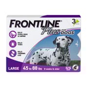 Frontline Plus 3pk Dogs 45-88 lbs 1800PetMeds