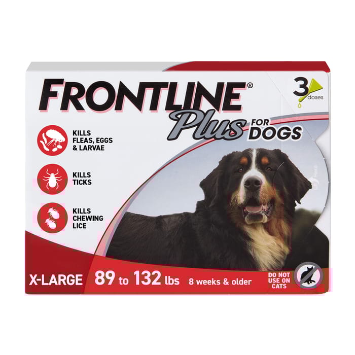 Frontline Plus 3pk Dogs 89-132 lbs product detail number 1.0