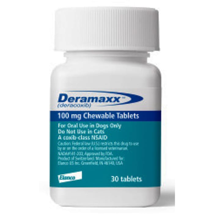 Deramaxx Chewable Tablets for Dogs - 100 mg, 30 ct product detail number 1.0