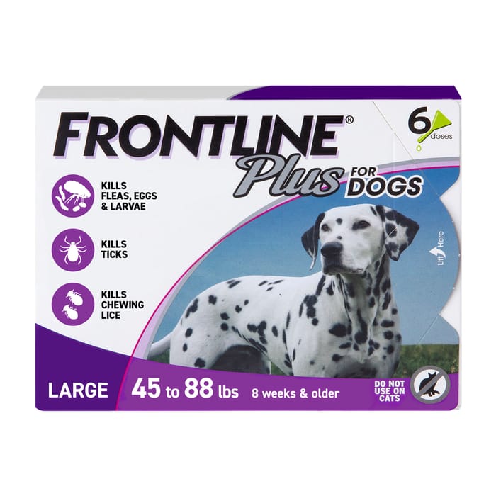 Frontline Plus 6pk Dogs 45-88 lbs product detail number 1.0