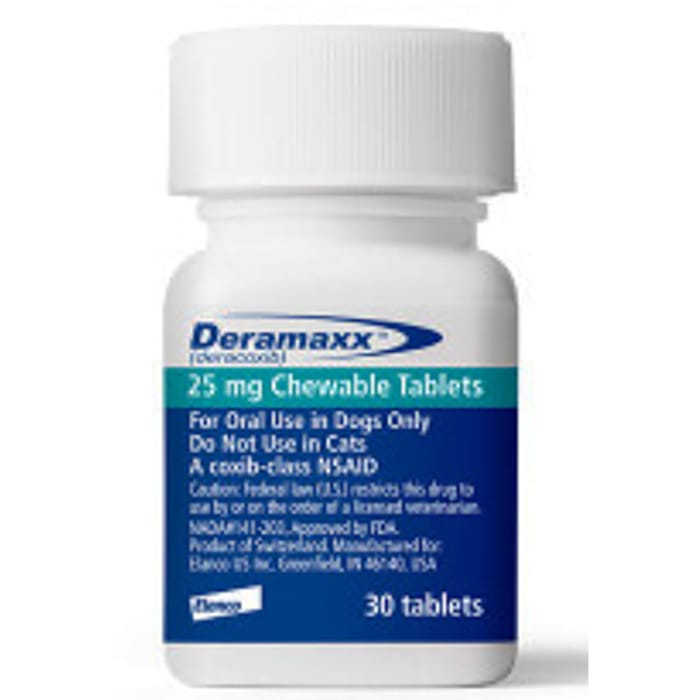Deramaxx Chewable Tablets for Dogs - 25 mg, 30 ct product detail number 1.0