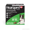 HEARTGARD&reg; Plus (ivermectin/pyrantel) Real-Beef Chewables for Dogs - 26-50 lbs (Green Box) 12 Month Supply of Chews (Heartworm Disease Preventive)