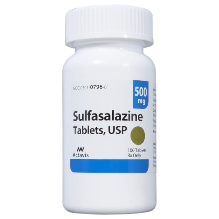 Sulfasalazine 500 mg (sold per tablet) product detail number 1.0
