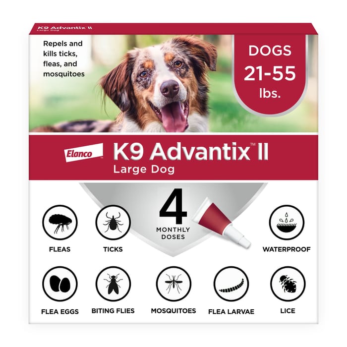 K9 Advantix II 4pk Red Dog 21-55 lbs product detail number 1.0