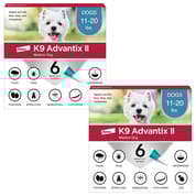 K9 Advantix II 12pk Teal Dog 11-20 lbs