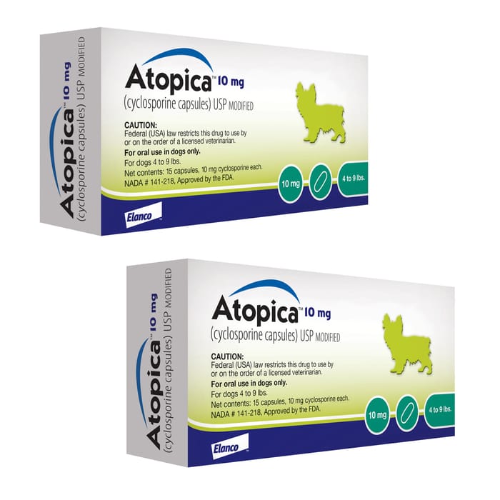 Atopica For Dogs 10 mg 30 Capsule Pk product detail number 1.0