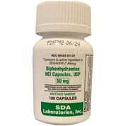 Diphenhydramine (Generic Benadryl)
