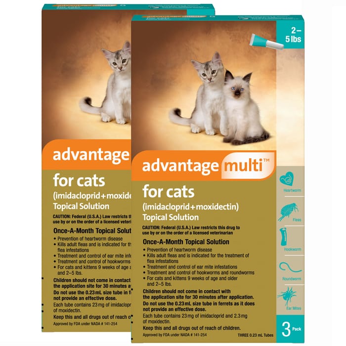 Advantage Multi 6pk Cats 2-5 lbs product detail number 1.0