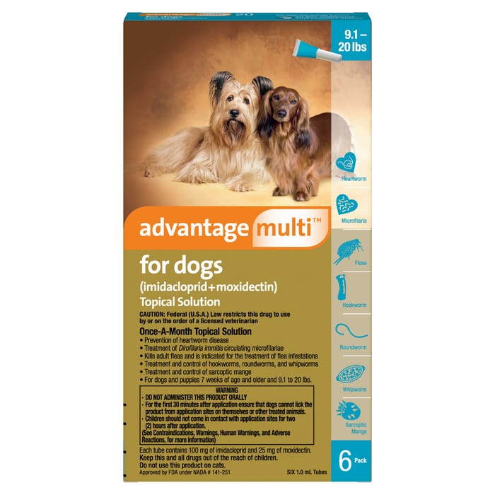 Advantage Multi 6pk Dogs 9-20 lbs product detail number 1.0