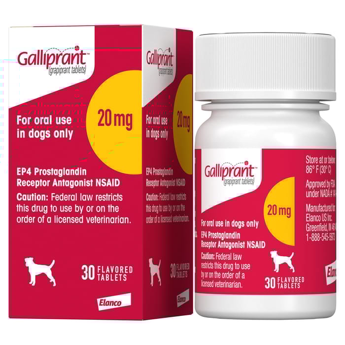 Galliprant Osteoarthritis Treatment Chewable Tablets for Dogs - 20 mg, 30 ct product detail number 1.0