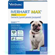 Iverhart Max Chewable Tablets For Dogs 12.1-25lbs 6pk