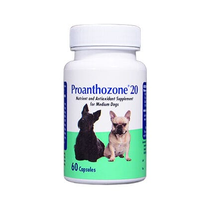 Proanthozone Antioxidant  Med Dogs 20 mg 60 ct product detail number 1.0