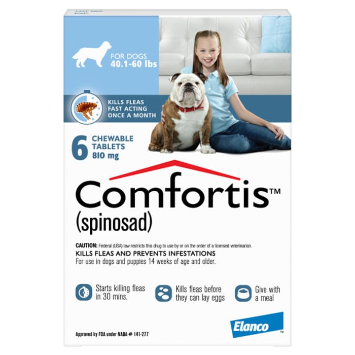 Comfortis 6pk Dogs 40.1-60 lbs product detail number 1.0