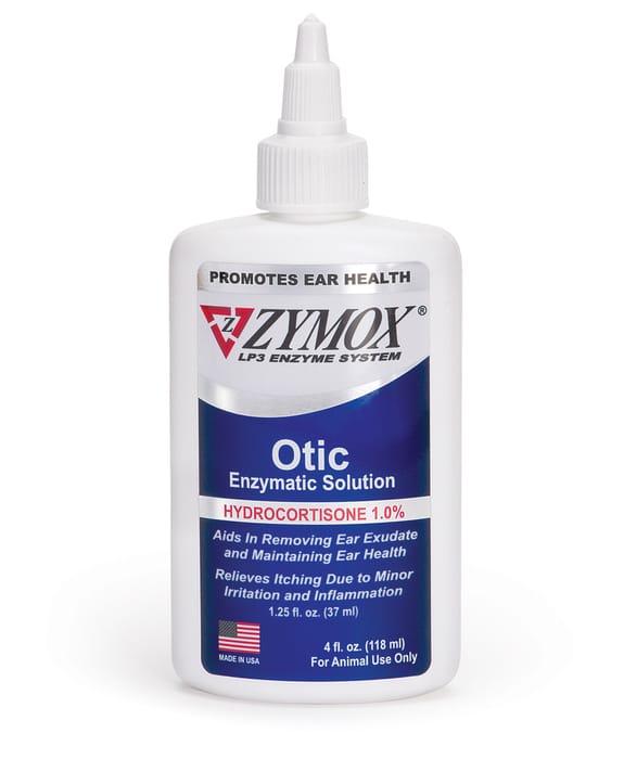 Zymox Otic Enzymatic Solution with Hydrocortisone 4 oz product detail number 1.0