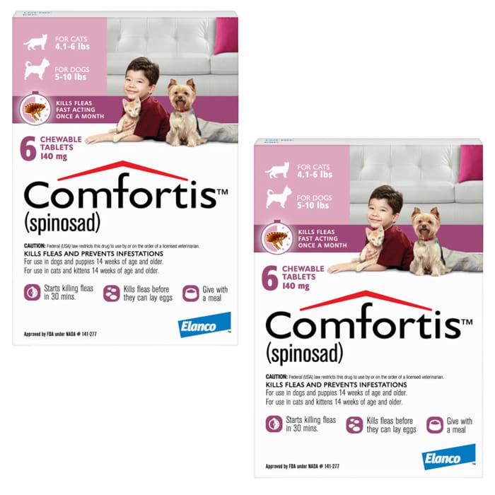 Comfortis 12pk Dogs 5-10 lbs or Cats 4.1-6 lbs product detail number 1.0
