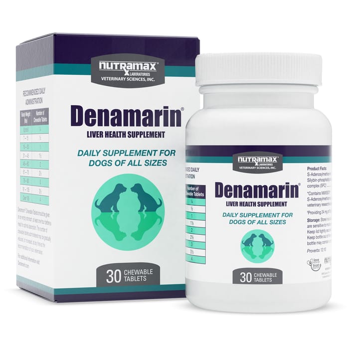 Nutramax Denamarin® Liver Health Supplement with SAMe + Silybin Chewable Tablets for Dogs - 30 Count product detail number 1.0