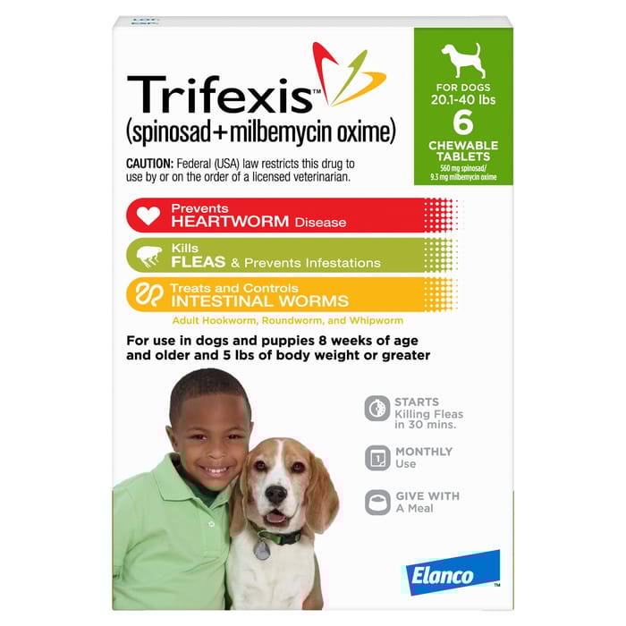 Trifexis 6pk Dog 20.1-40 lbs product detail number 1.0