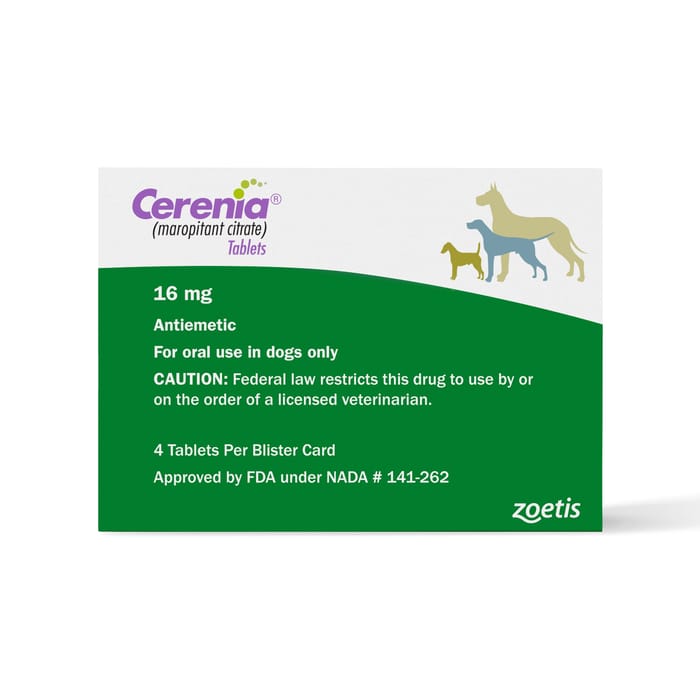 Cerenia Tabs 16 mg 4 ct product detail number 1.0