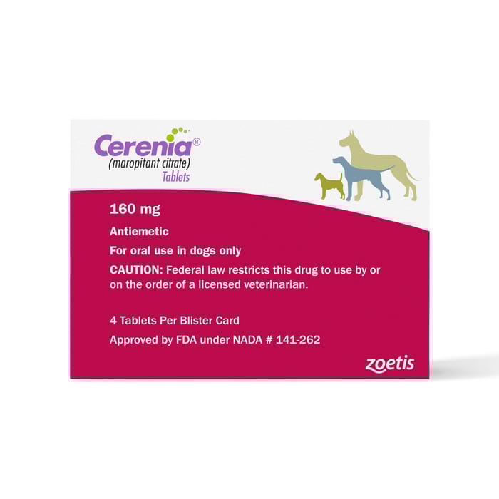 Cerenia Tabs 160 mg 4 ct product detail number 1.0