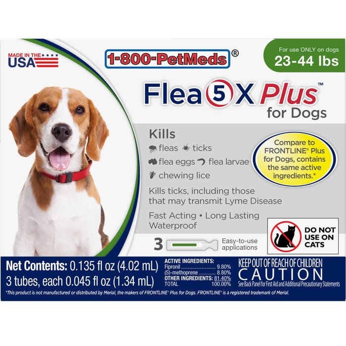 Flea5X Plus 3pk Dogs 23-44 lbs product detail number 1.0