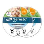 Seresto (flumethrin + imidacloprid) Collar for Cats 2 Pack Bundle