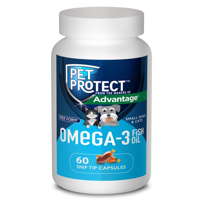 Pet Protect Omega-3 Supplement Snip-Tip Capsules - Small Dog & Cat - 60 ct product detail number 1.0