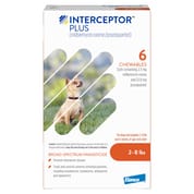 Interceptor Plus (milbemycin oxime + praziquantel) Chewable Tablets for Dogs