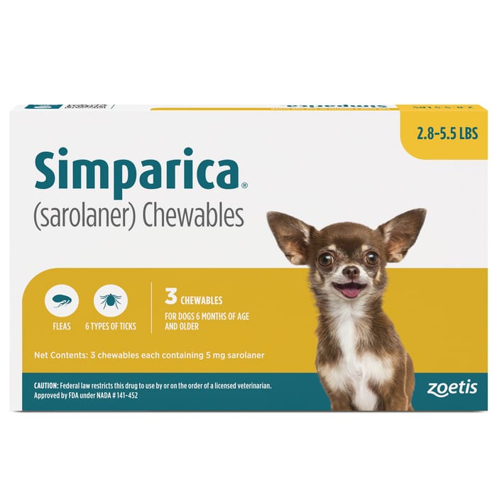 Simparica 3pk 2.8-5.5 lbs product detail number 1.0