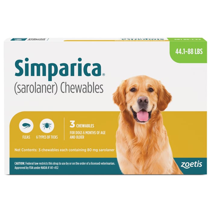 Simparica 3pk 44.1-88.0 lbs product detail number 1.0