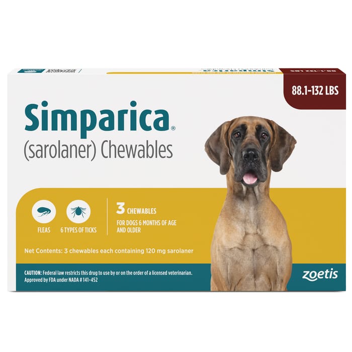Simparica 3pk 88.1-132 lbs product detail number 1.0