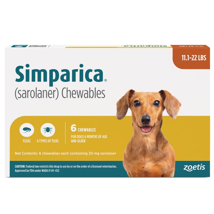 Simparica 6pk 11.1-22.0 lbs product detail number 1.0