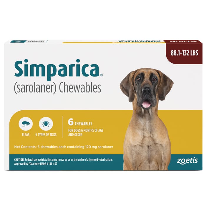 Simparica 6pk 88.1-132 lbs product detail number 1.0
