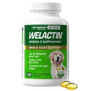 Nutramax Welactin Omega-3 Fish Oil Softgel Capsule Skin and Coat Health Supplement for