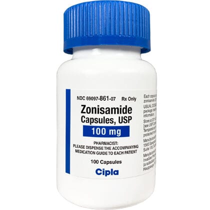 Zonisamide Capsules 100 mg (sold per capsule) product detail number 1.0