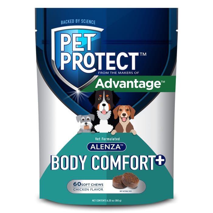 Pet Protect Vet-Formulated Body Comfort+ Supplement for Dogs - Alenza Soft Chews 60 Count product detail number 1.0