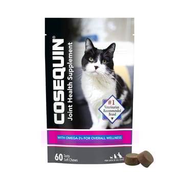 Nutramax Cosequin Joint Health Supplement for Cats - With Glucosamine, Chondroitin, and Omega-3's 60 Soft Chews-product-tile