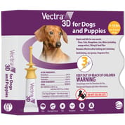Vectra 3D (permethrin) Flea and Tick Topical for Dogs