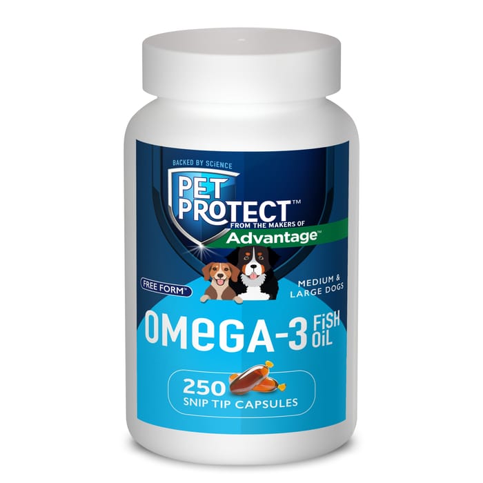 Pet Protect Omega-3 Supplement Snip-Tip Capsules - Medium & Large Dogs - 250 ct product detail number 1.0