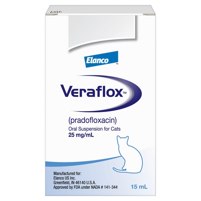 Veraflox Oral Suspension for Cats 25 mg/ml 15 ml Bottle product detail number 1.0