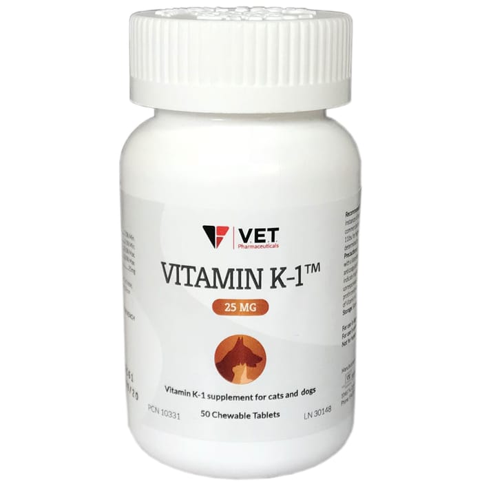 Vitamin K-1 Chewable Tablets 25 mg 50 ct product detail number 1.0
