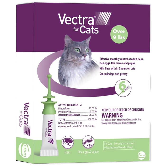 Vectra for Cats Over 9 lbs 6 pk (Green) product detail number 1.0
