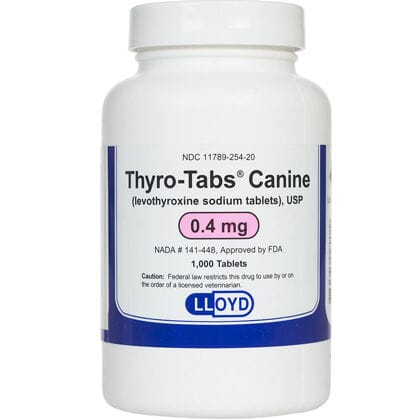 Levothyroxine Sodium Tablets (Thyro-Tabs) 0.4 mg (sold per tablet) product detail number 1.0